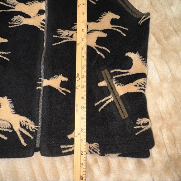 Tsunami Fleece Horse Vest Vintage 90s, Black, Gorpcore, Casual Western Rodeo EUC - Picture 7 of 9